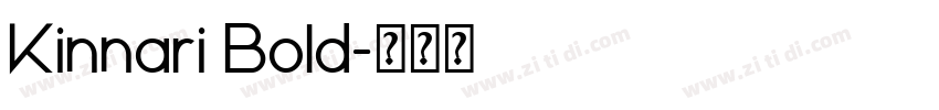 Kinnari Bold字体转换